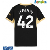 Manchester City Antoine Semenyo #42 Gostujuci Dres za Ženska 2026-27 Kratak Rukav